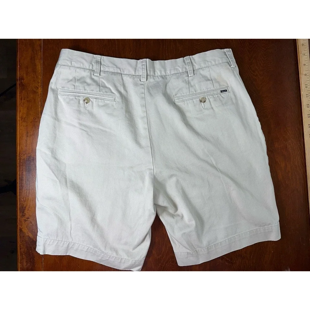 Polo Ralph Lauren Classic‎ Fit Khaki Chino Shorts Size 36 9